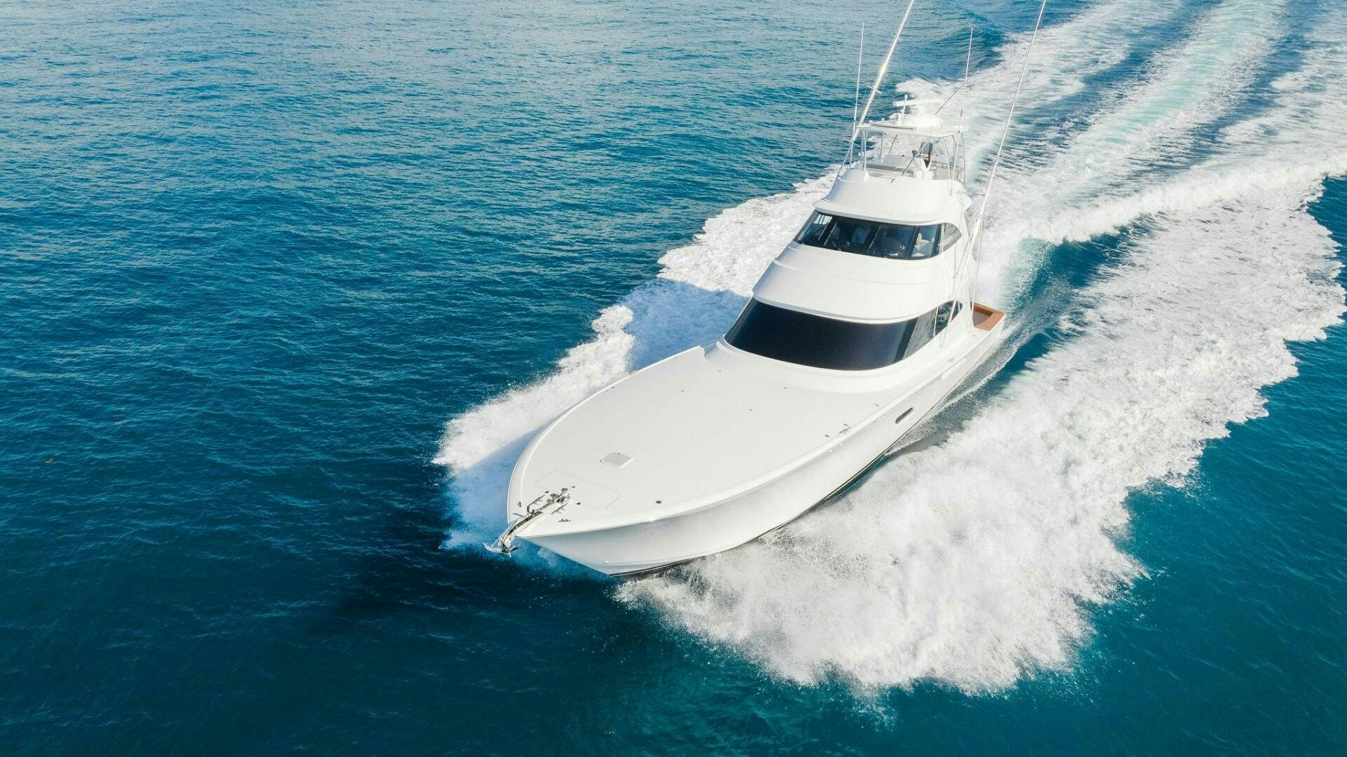 a boat on the water aboard SHOE  Yacht for Sale