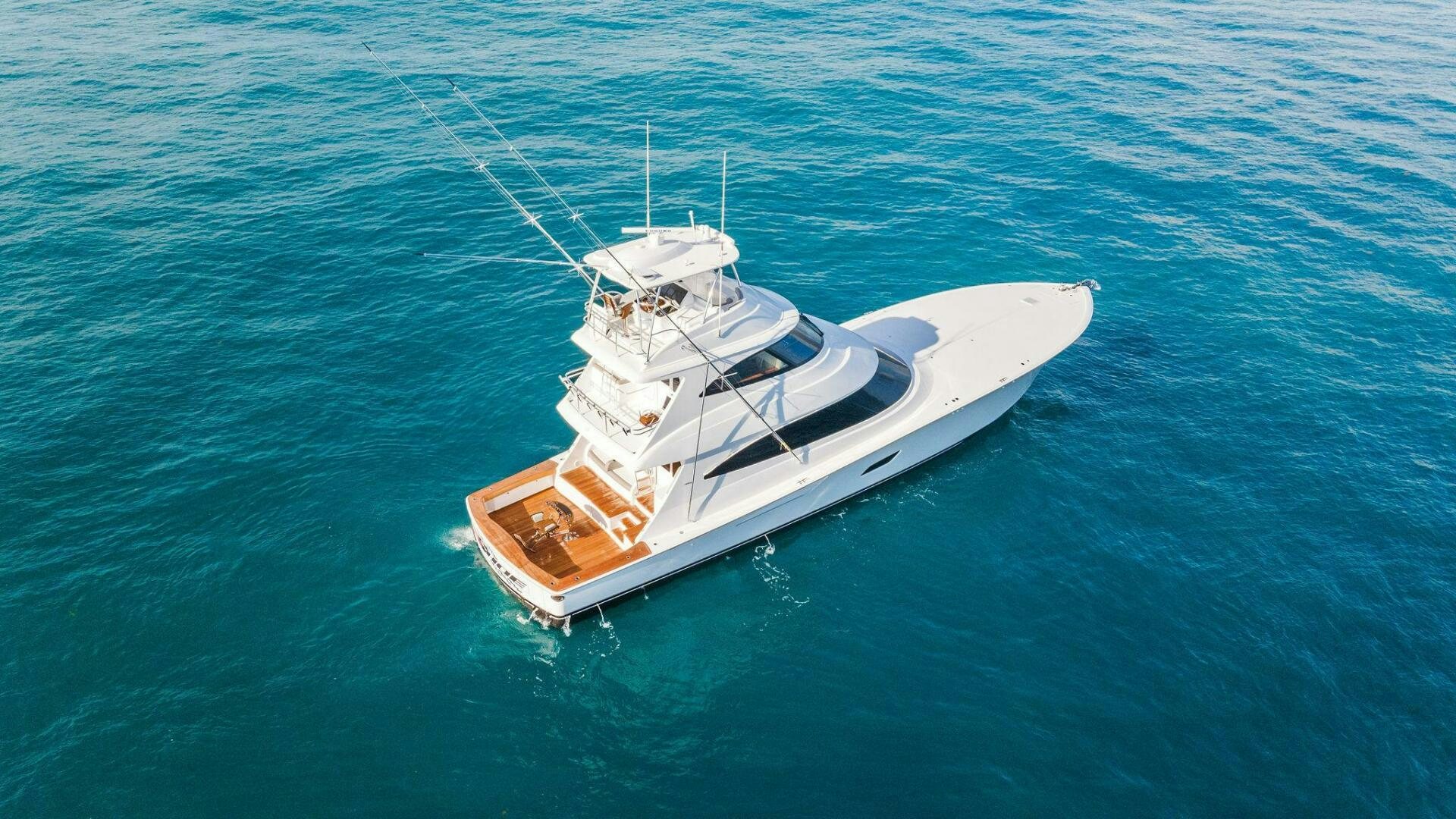 a boat in the water aboard SHOE  Yacht for Sale