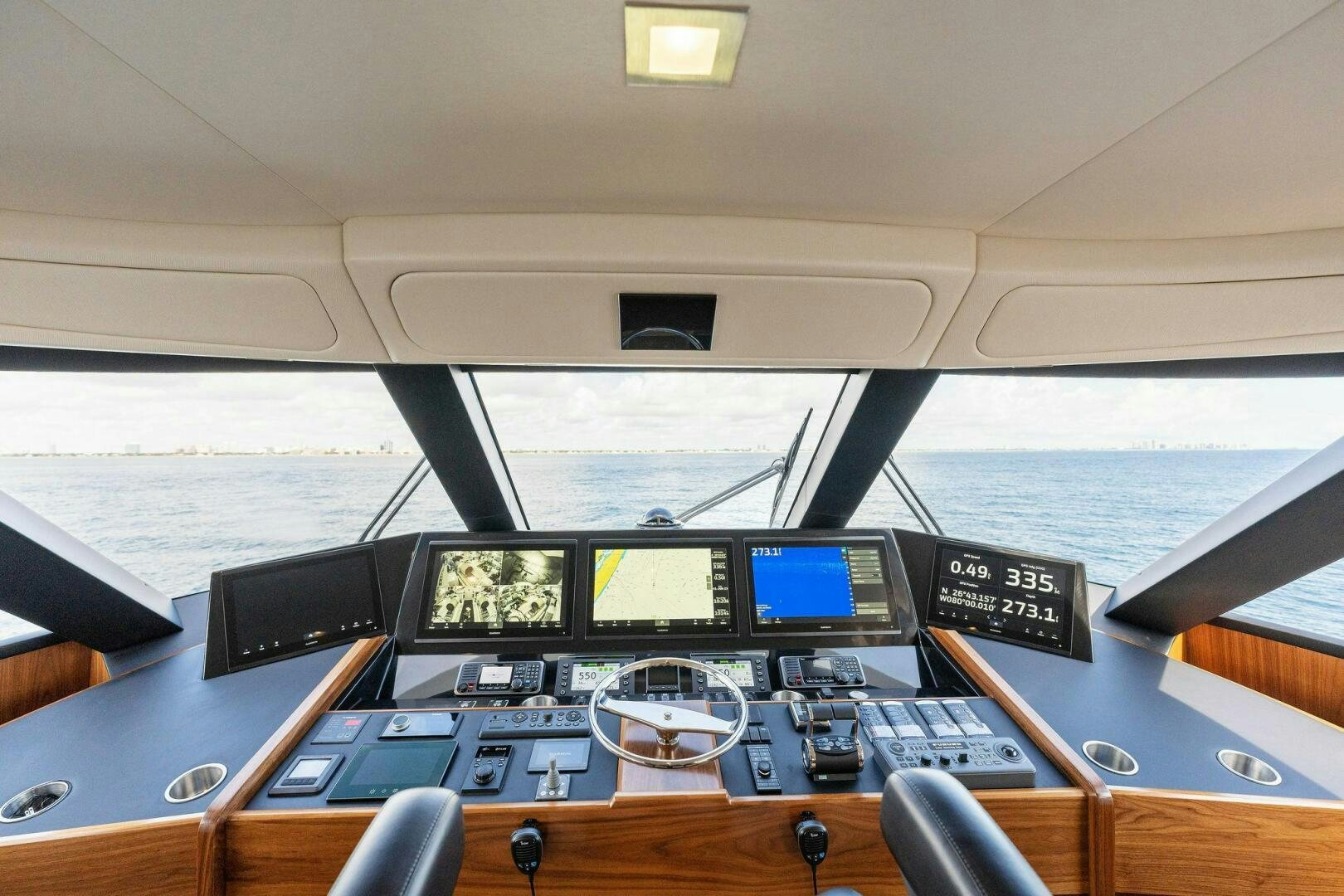 a cockpit of an airplane aboard SHOE  Yacht for Sale