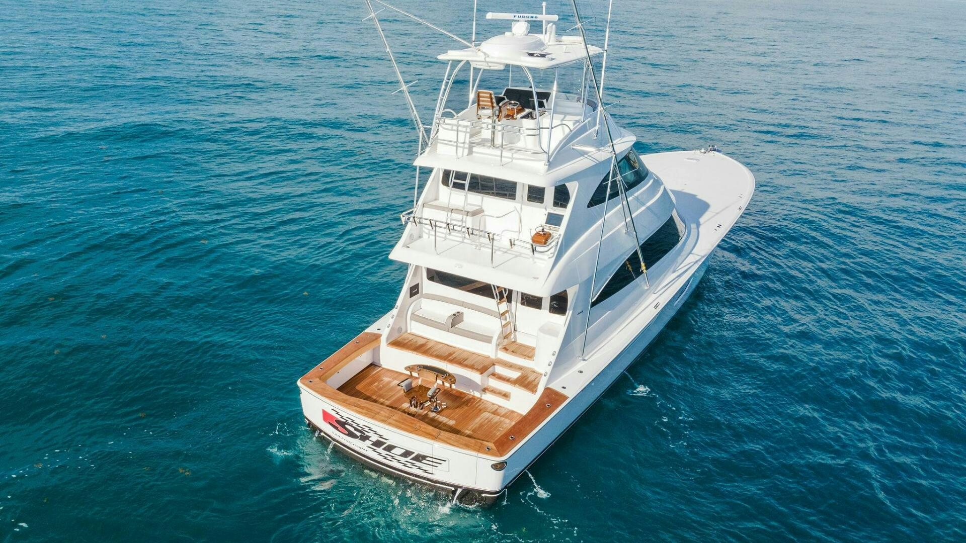 a boat in the water aboard SHOE  Yacht for Sale