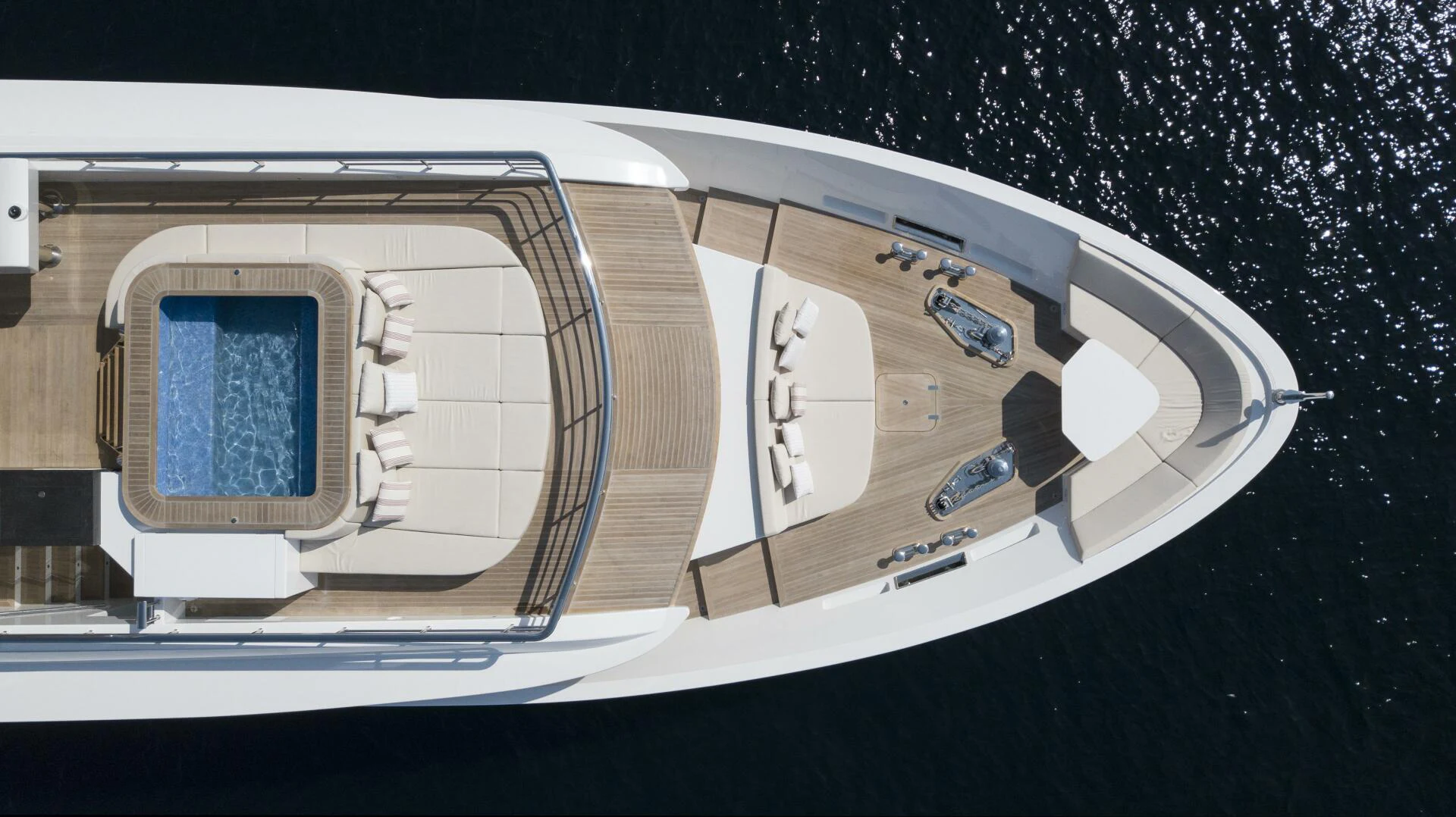 a white window on a boat aboard PICCOLO Yacht for Sale