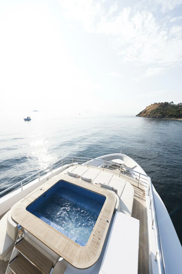 a boat on the water aboard PICCOLO Yacht for Sale