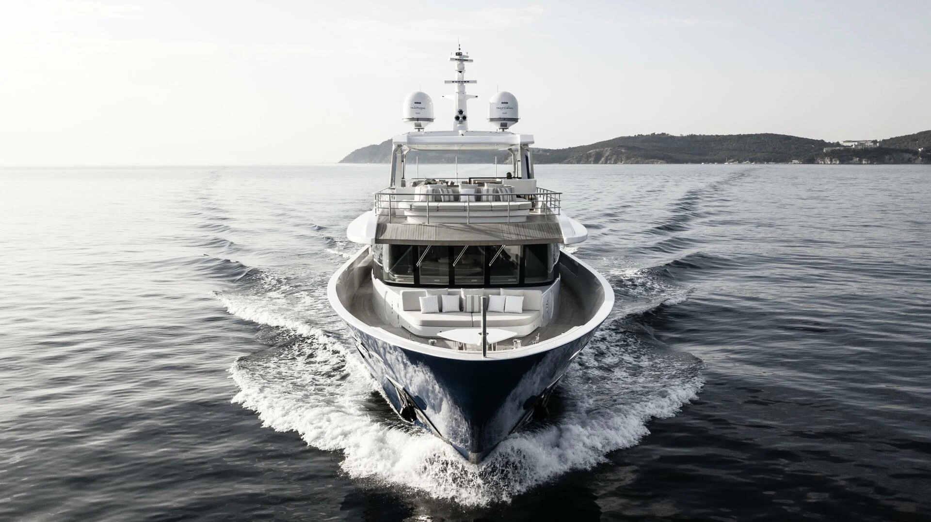 a boat on the water aboard PICCOLO Yacht for Sale