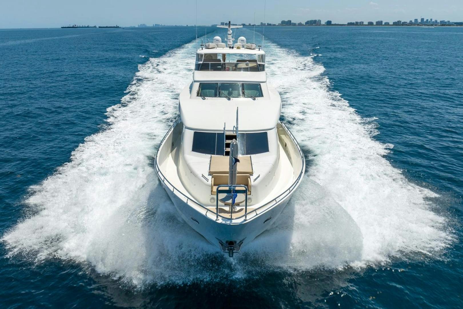 a boat on the water aboard AMERICAN HONEY Yacht for Sale