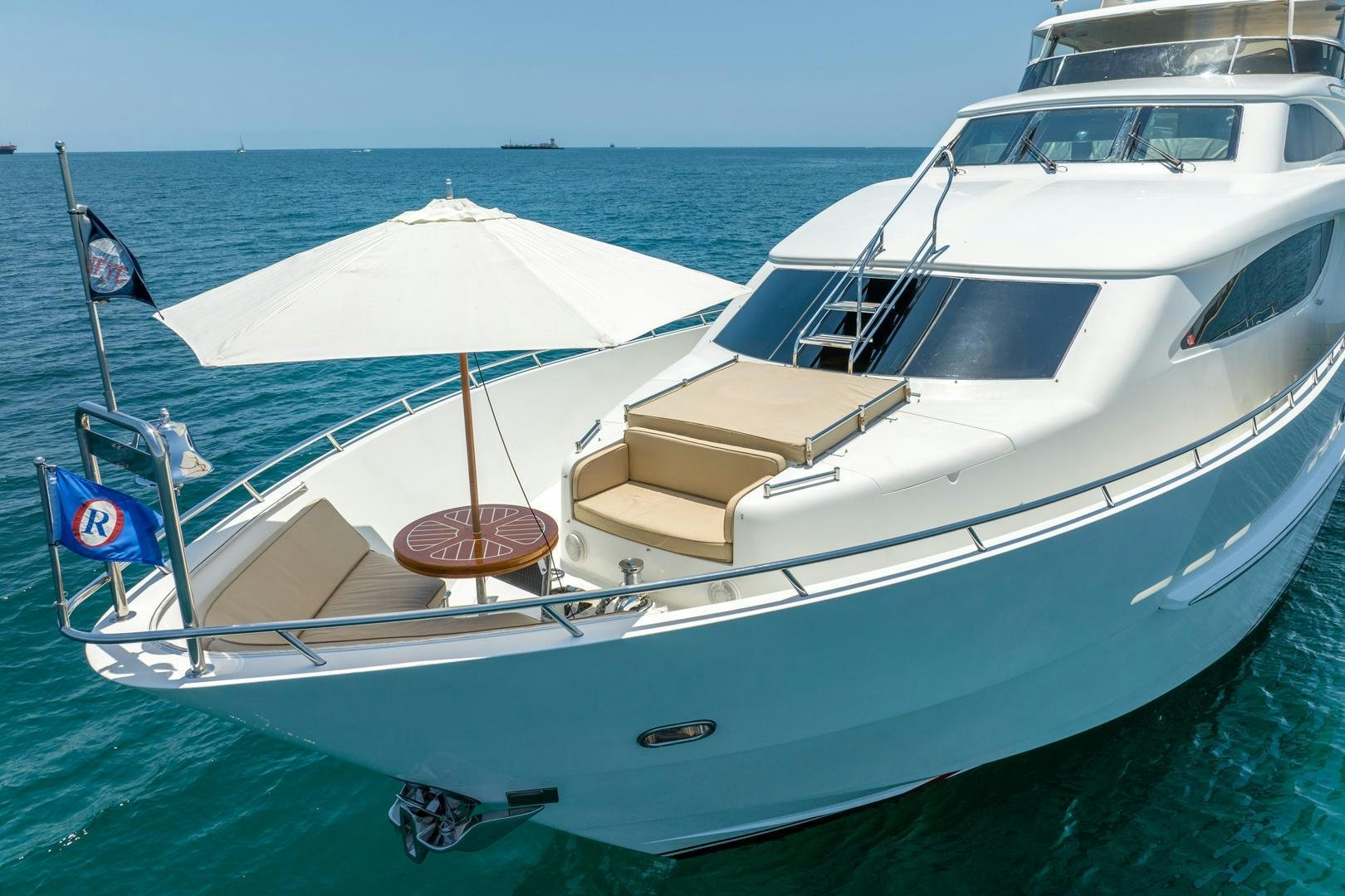 a boat on the water aboard AMERICAN HONEY Yacht for Sale