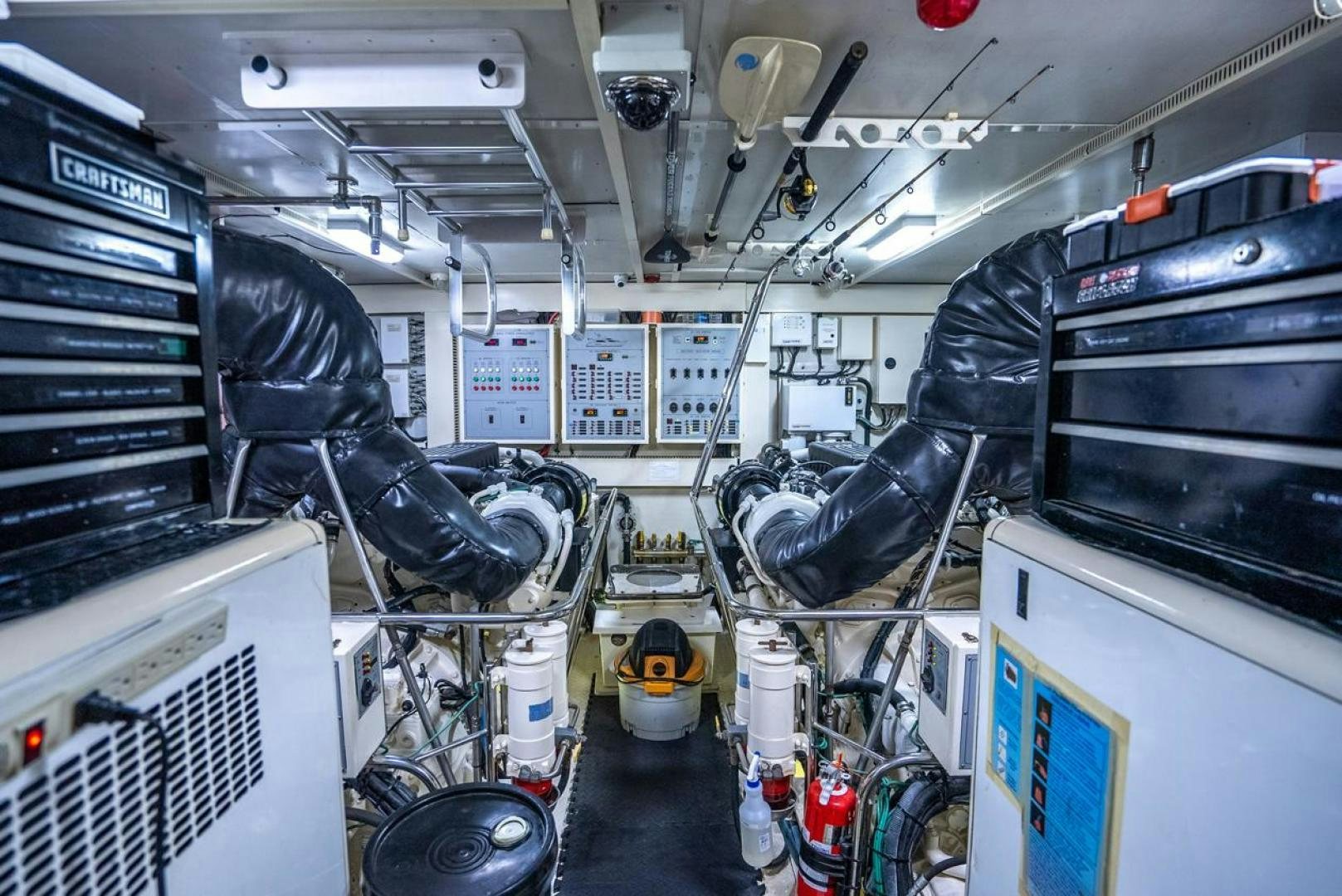 a machine in a room aboard AMERICAN HONEY Yacht for Sale