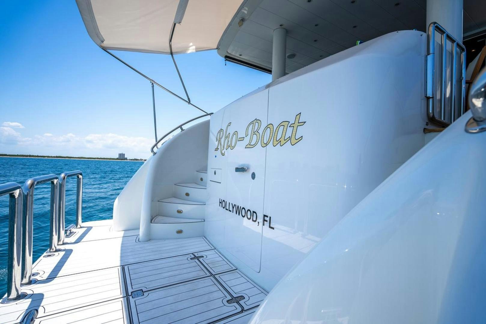 a boat on the water aboard AMERICAN HONEY Yacht for Sale
