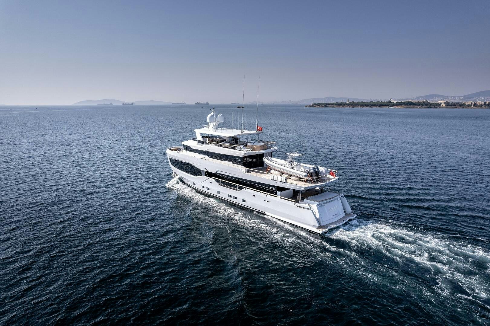 a boat on the water aboard 37XP 08 ROCKIT Yacht for Sale