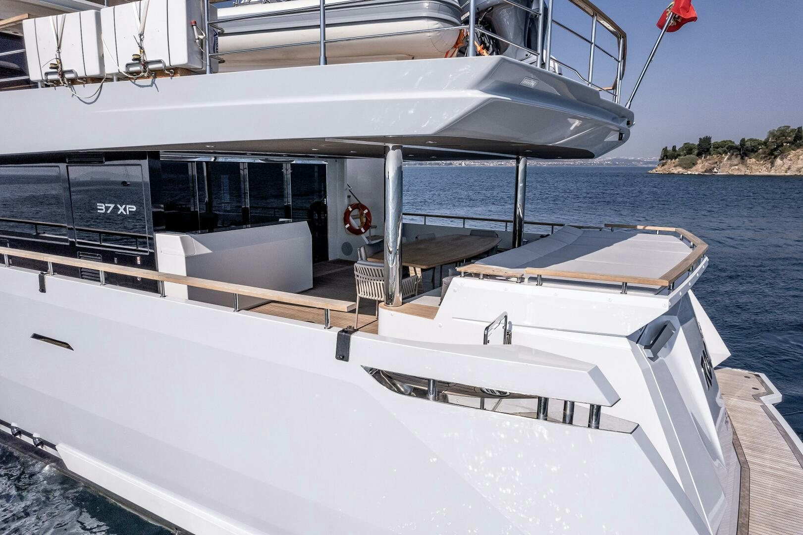 a boat on the water aboard 37XP 08 ROCKIT Yacht for Sale