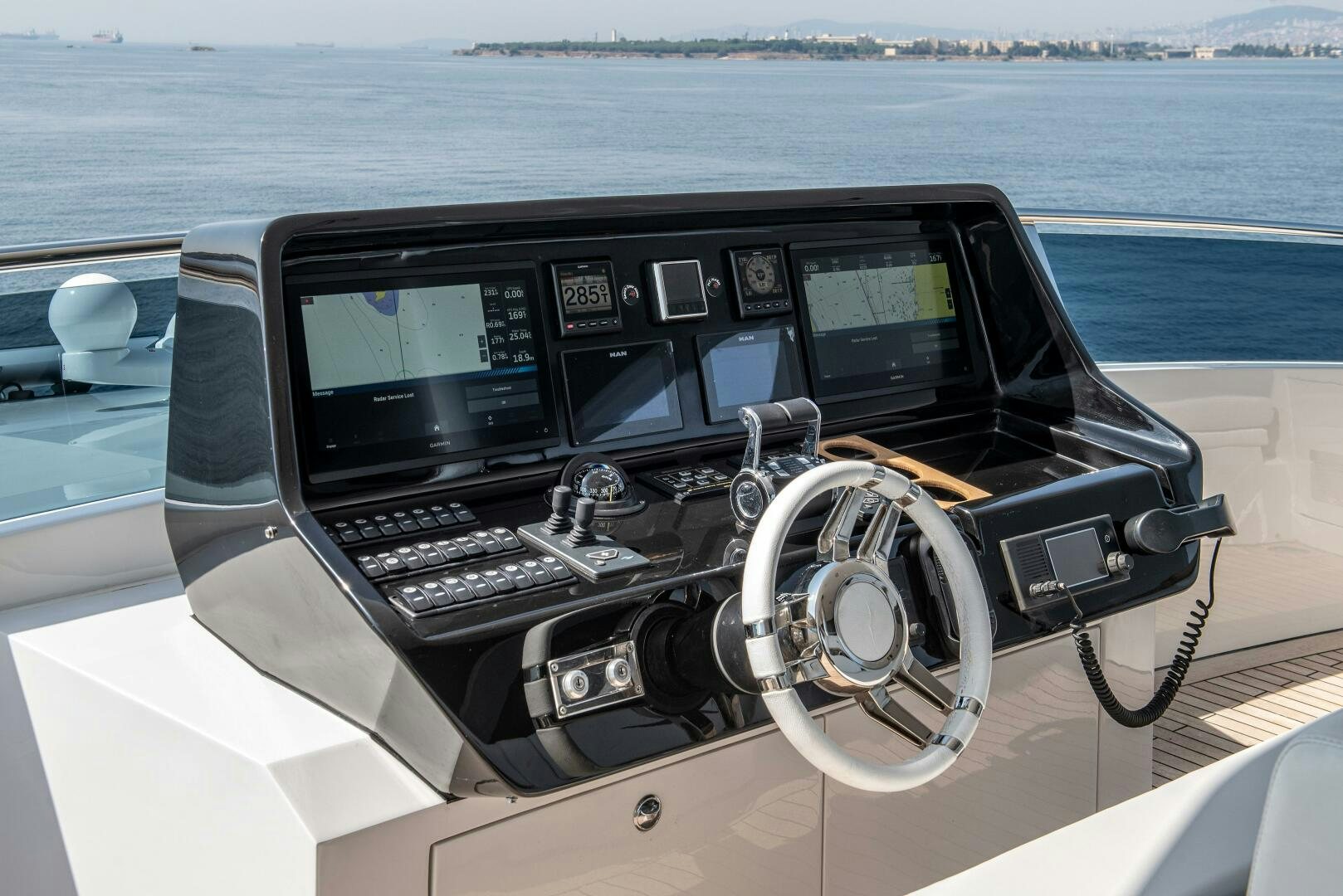 the interior of a car aboard 37XP 08 ROCKIT Yacht for Sale