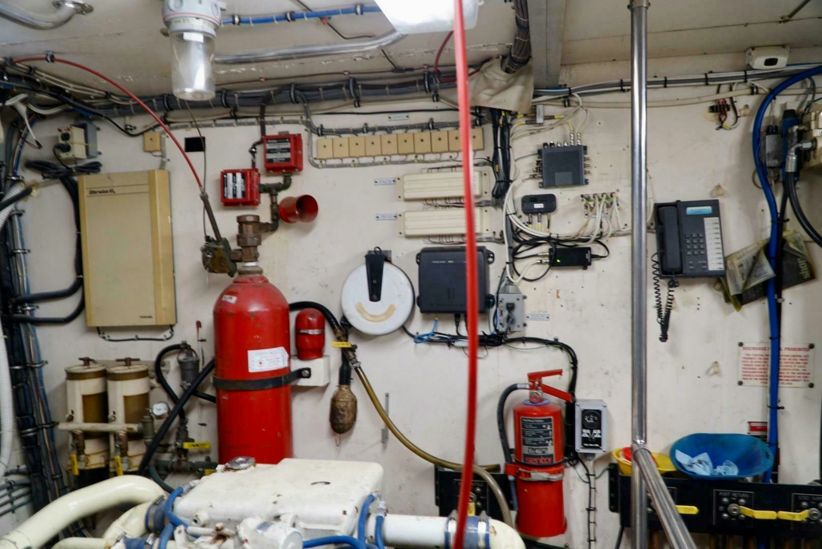 a room with equipment and equipment aboard JOIE DE VIE Yacht for Sale