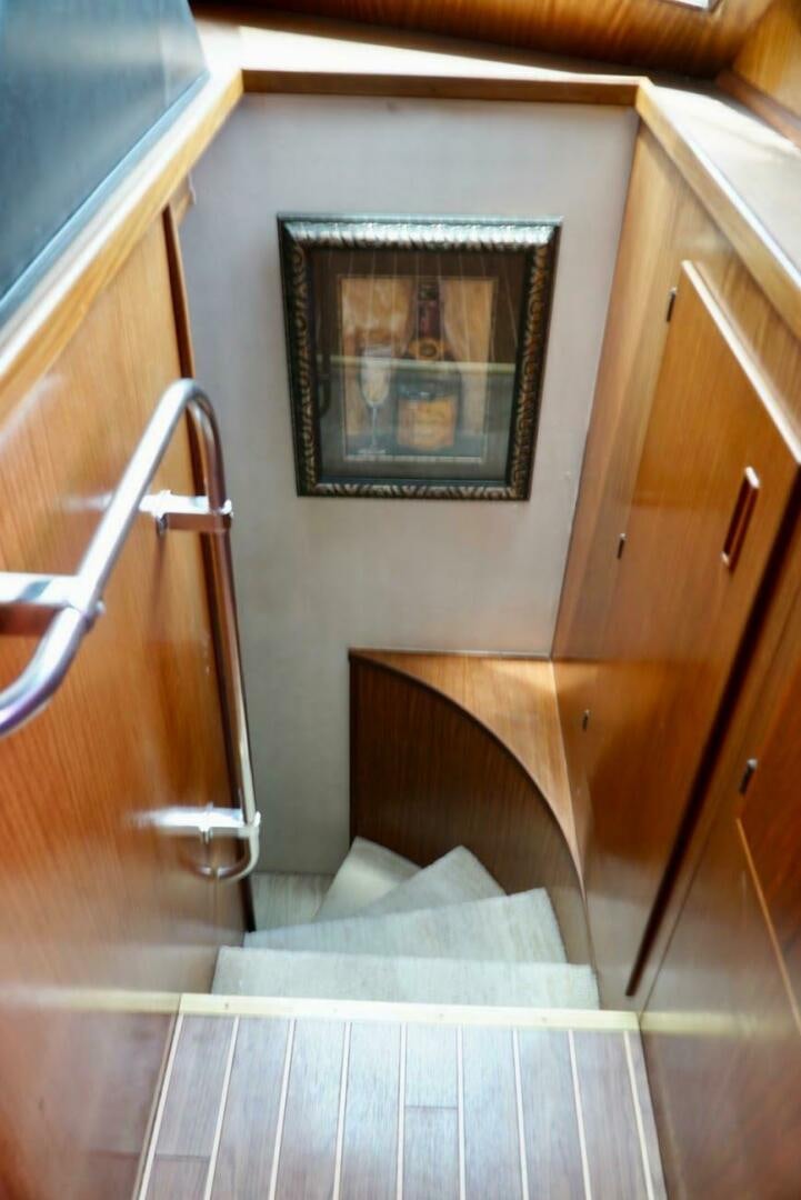 a painting on a wall aboard JOIE DE VIE Yacht for Sale