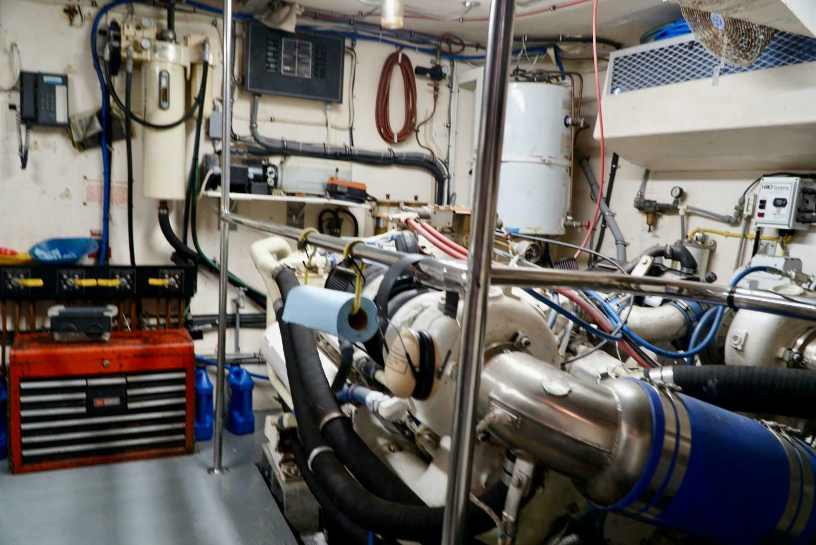 close-up of a machine aboard JOIE DE VIE Yacht for Sale