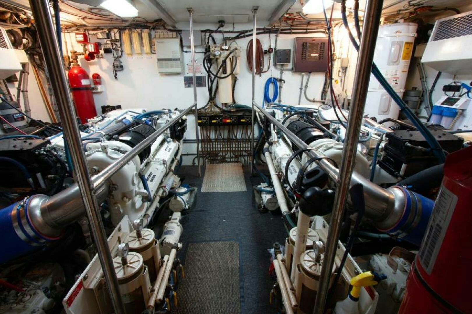 a room full of machinery aboard FULL MOON Yacht for Sale