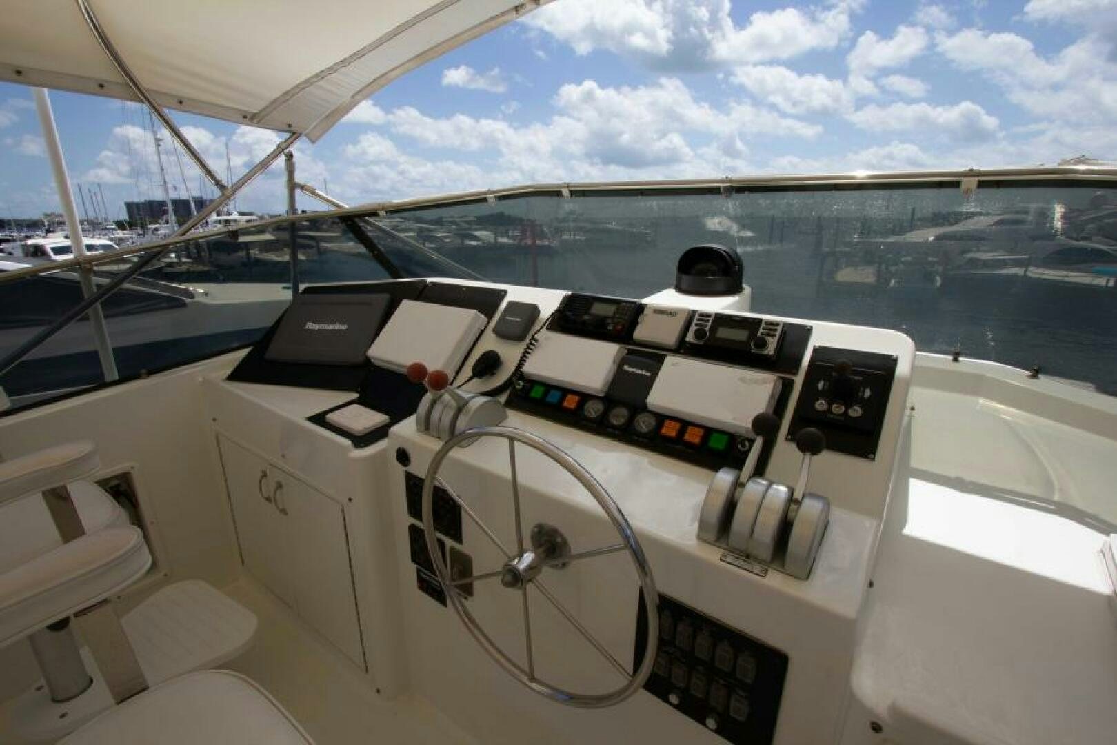 the cockpit of a plane aboard FULL MOON Yacht for Sale