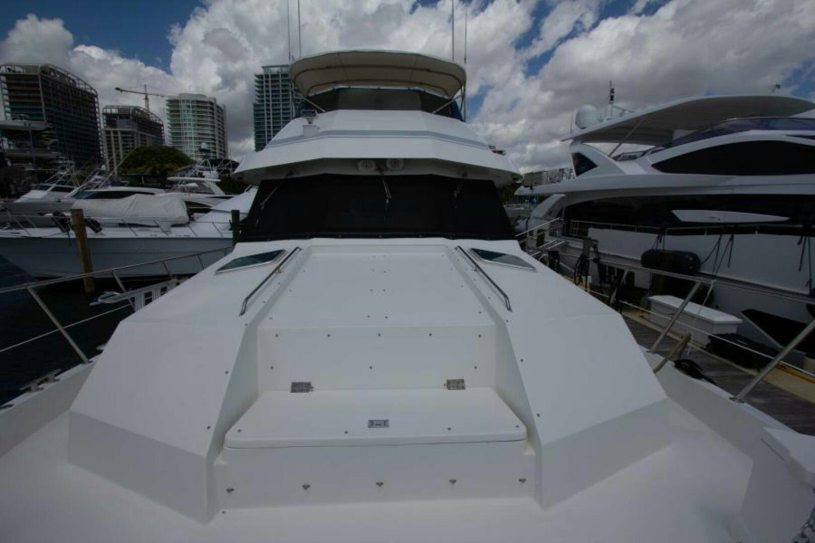 a group of boats in a harbor aboard FULL MOON Yacht for Sale