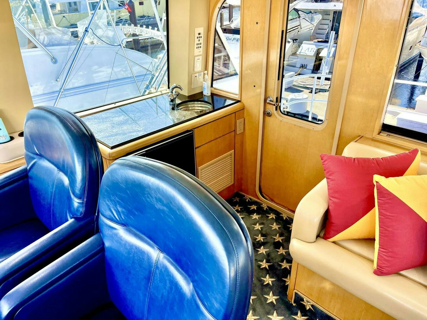inside of a train aboard BOATOX Yacht for Sale