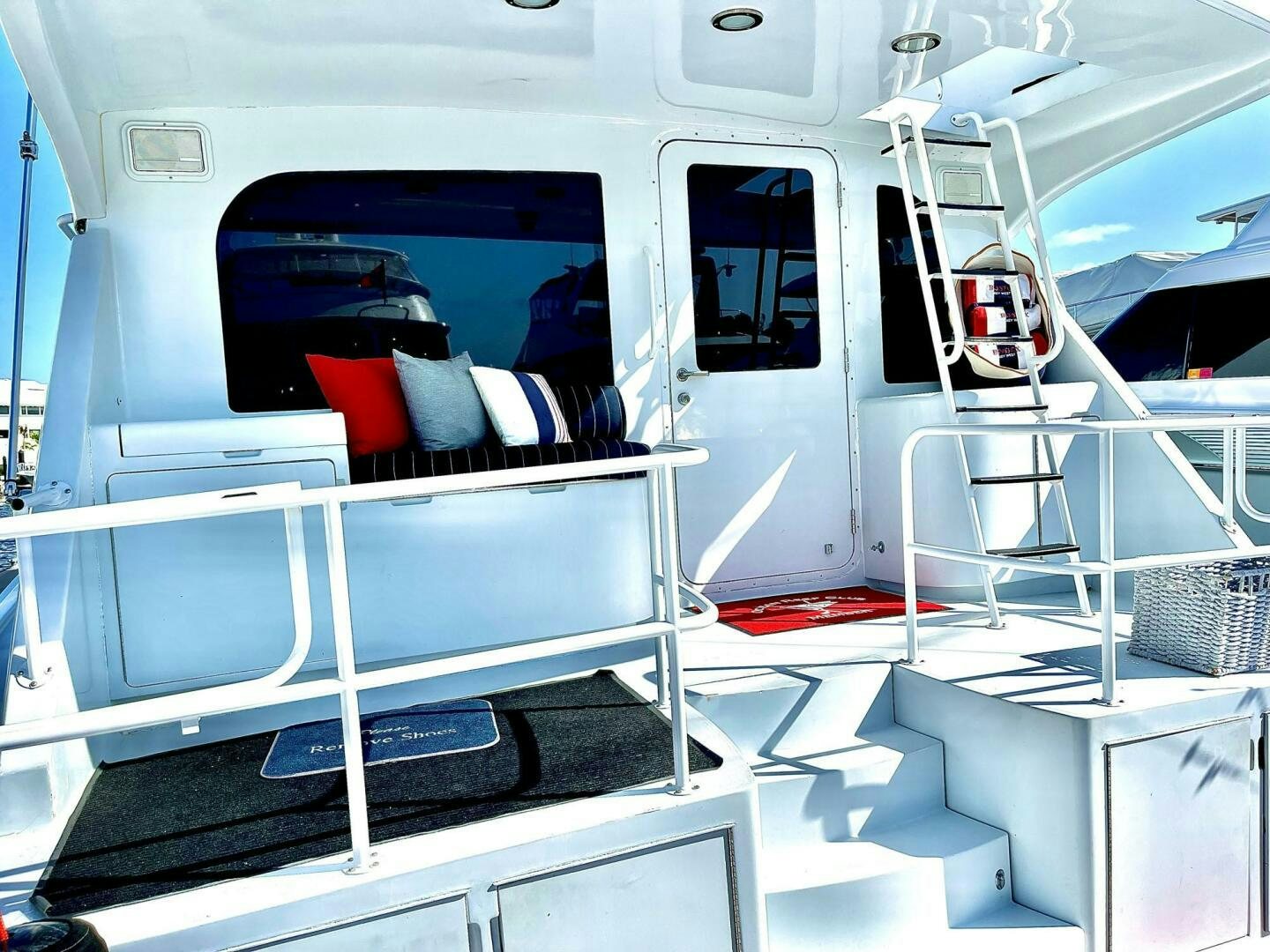 inside of a vehicle aboard BOATOX Yacht for Sale
