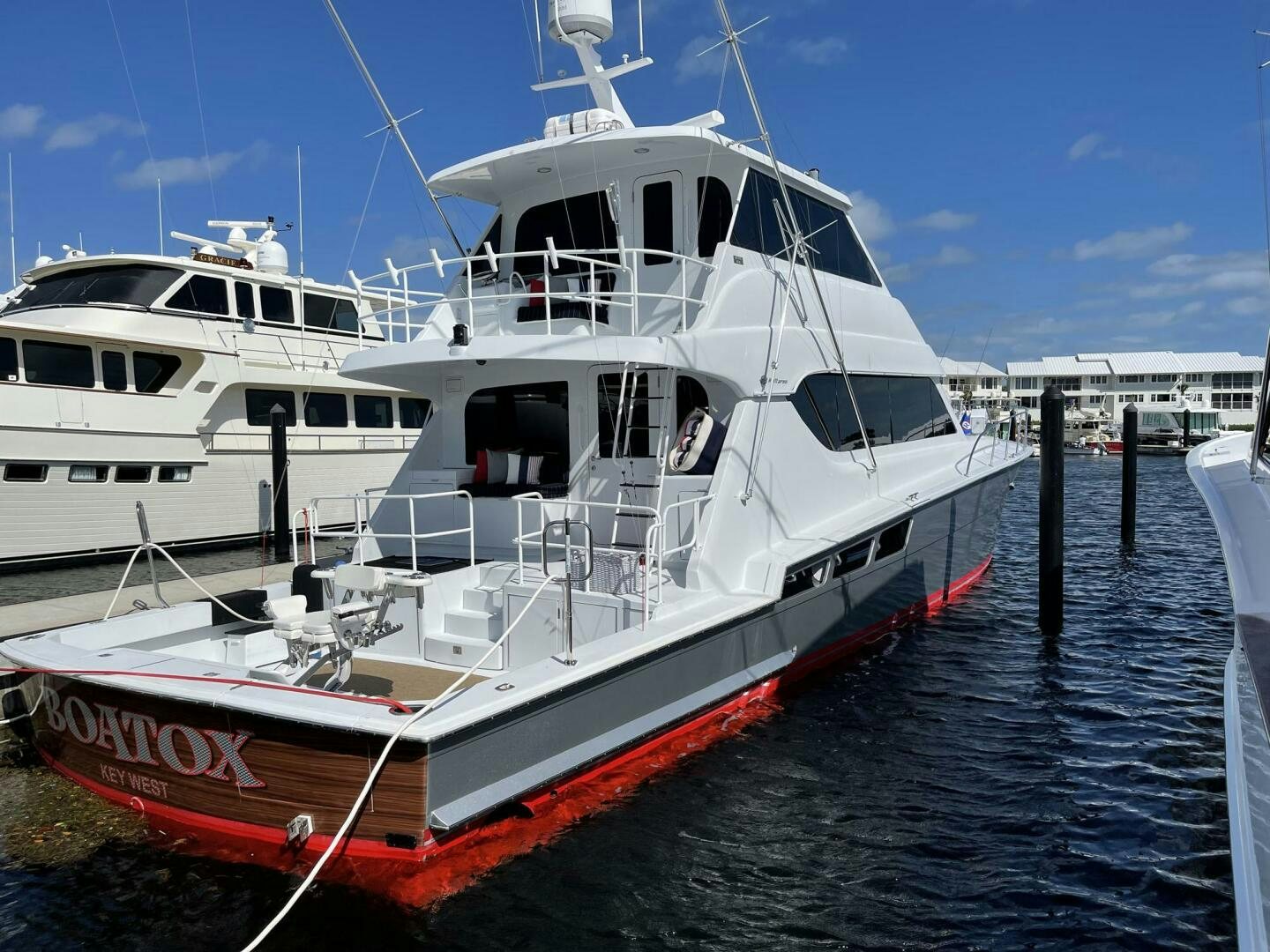 a couple of boats docked aboard BOATOX Yacht for Sale