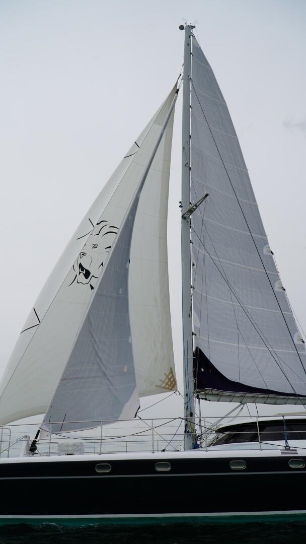 a sailboat on the water aboard SOVEREIGN Yacht for Sale