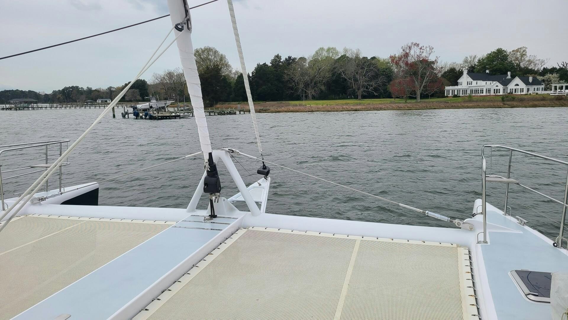a boat on the water aboard SOVEREIGN Yacht for Sale