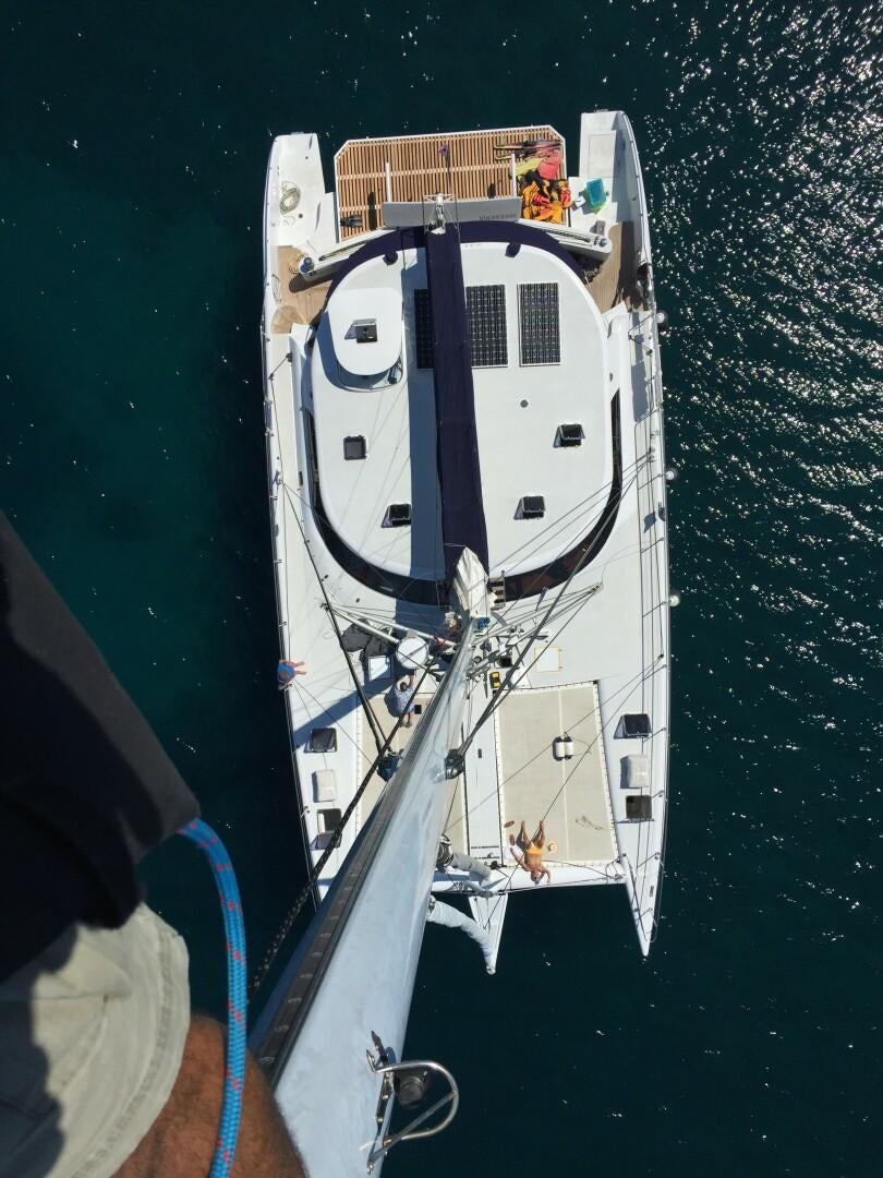 a ship in the water aboard SOVEREIGN Yacht for Sale