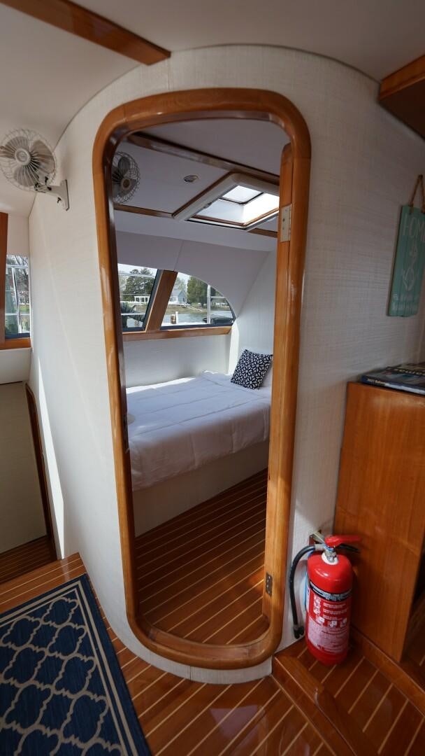 a mirror on a wall aboard SOVEREIGN Yacht for Sale