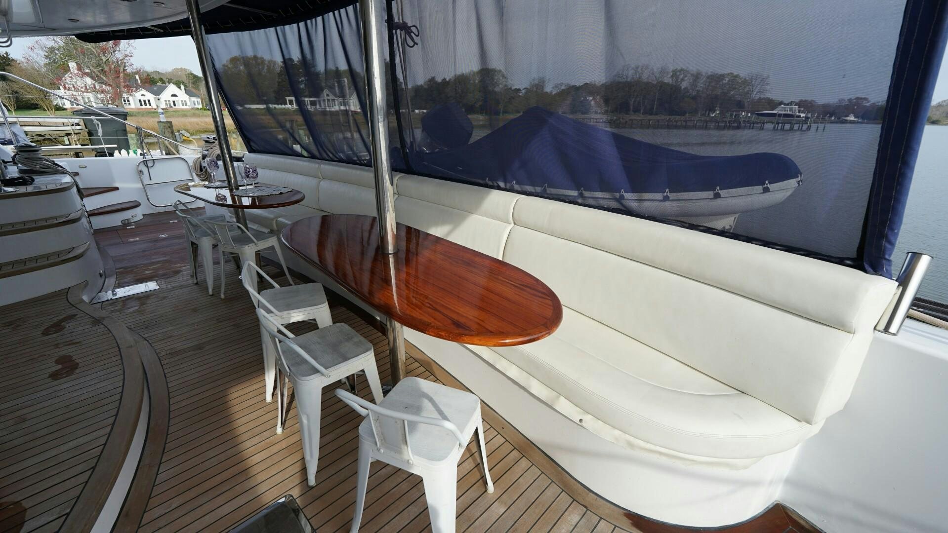 a boat on the water aboard SOVEREIGN Yacht for Sale