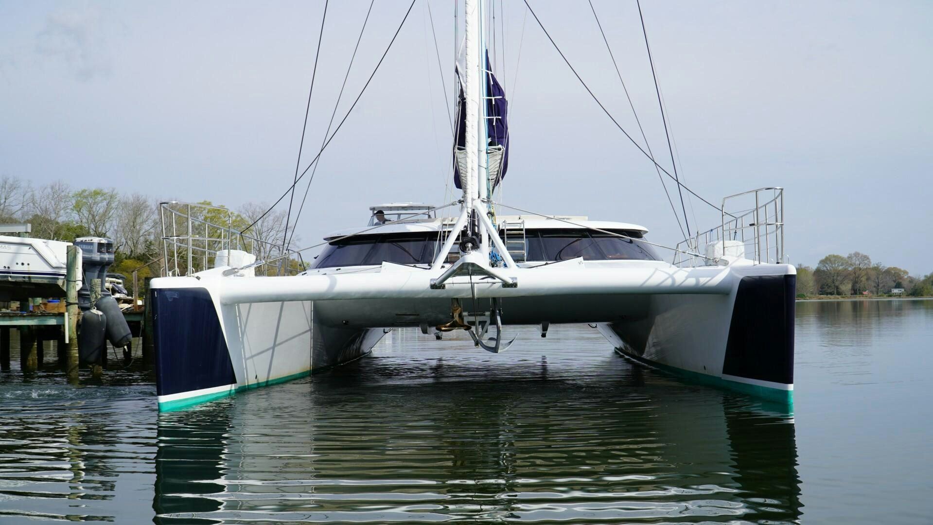 a boat in the water aboard SOVEREIGN Yacht for Sale