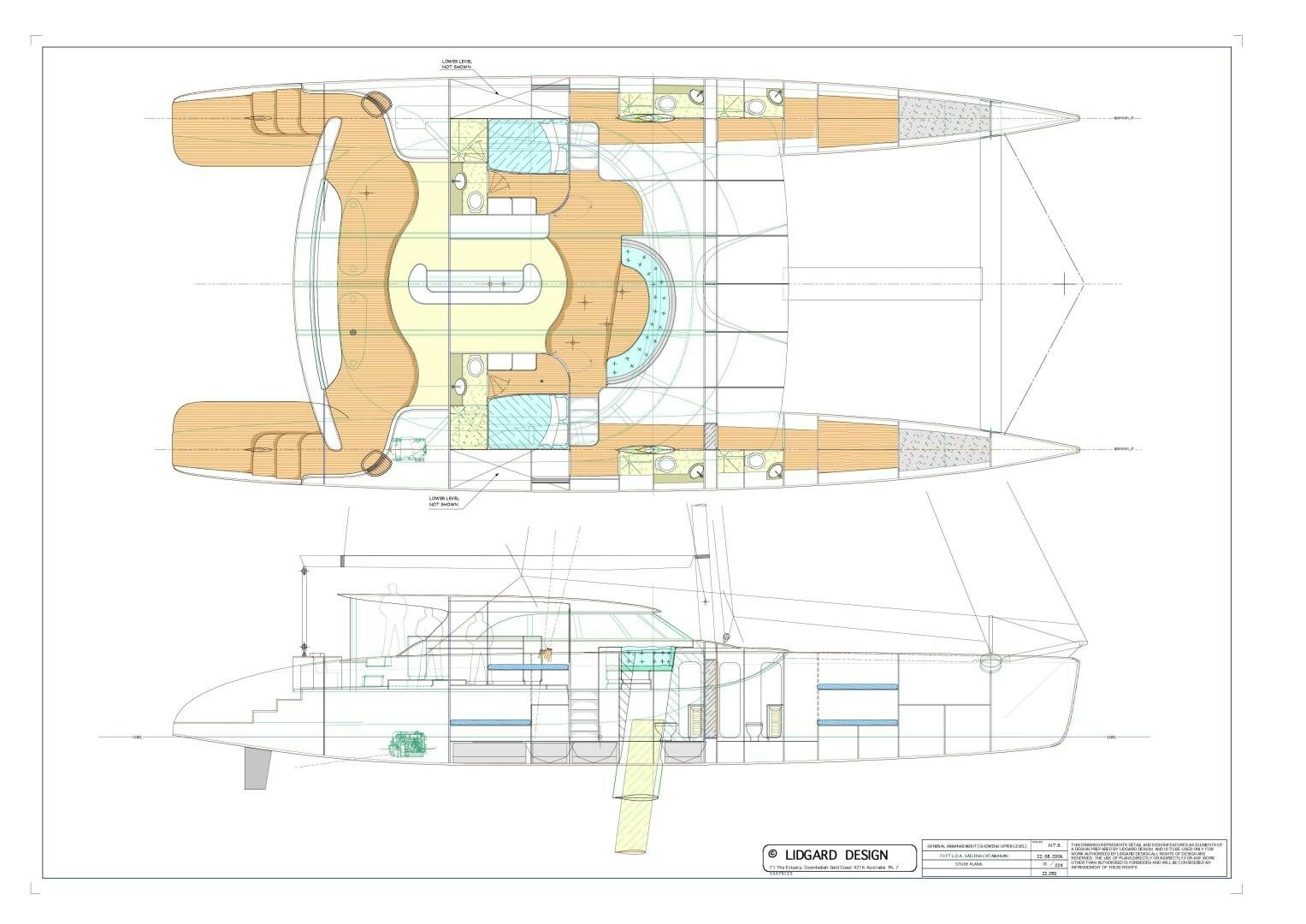 diagram aboard SOVEREIGN Yacht for Sale