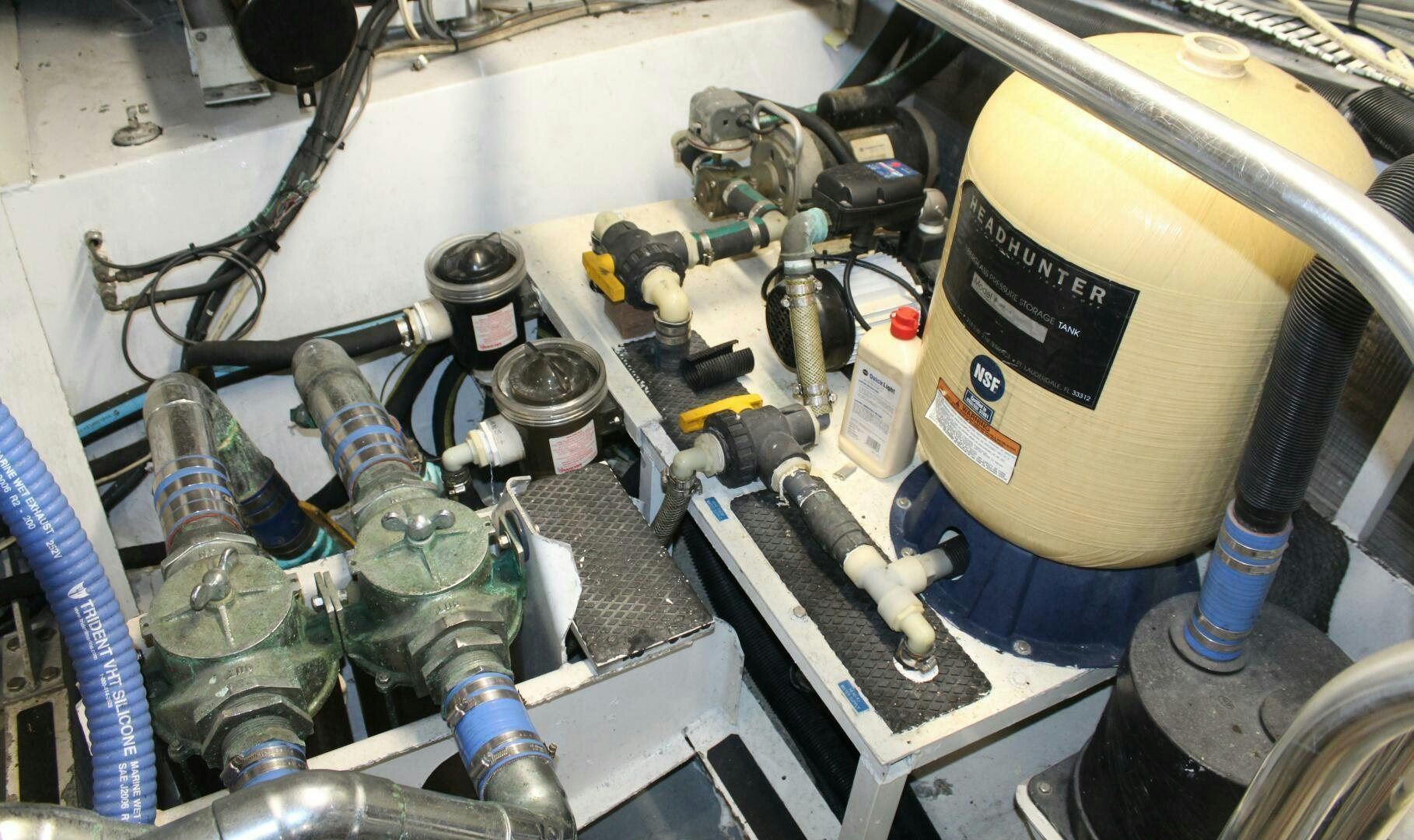 a machine with wires and tubes aboard PRICELESS Yacht for Sale