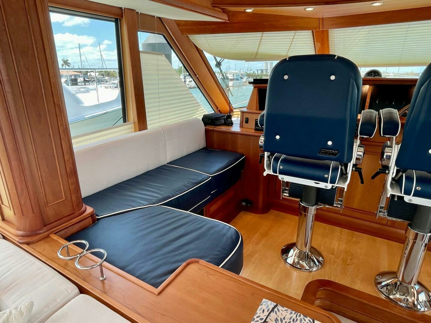 a room with a couch and a chair aboard WHIRL AWAY Yacht for Sale