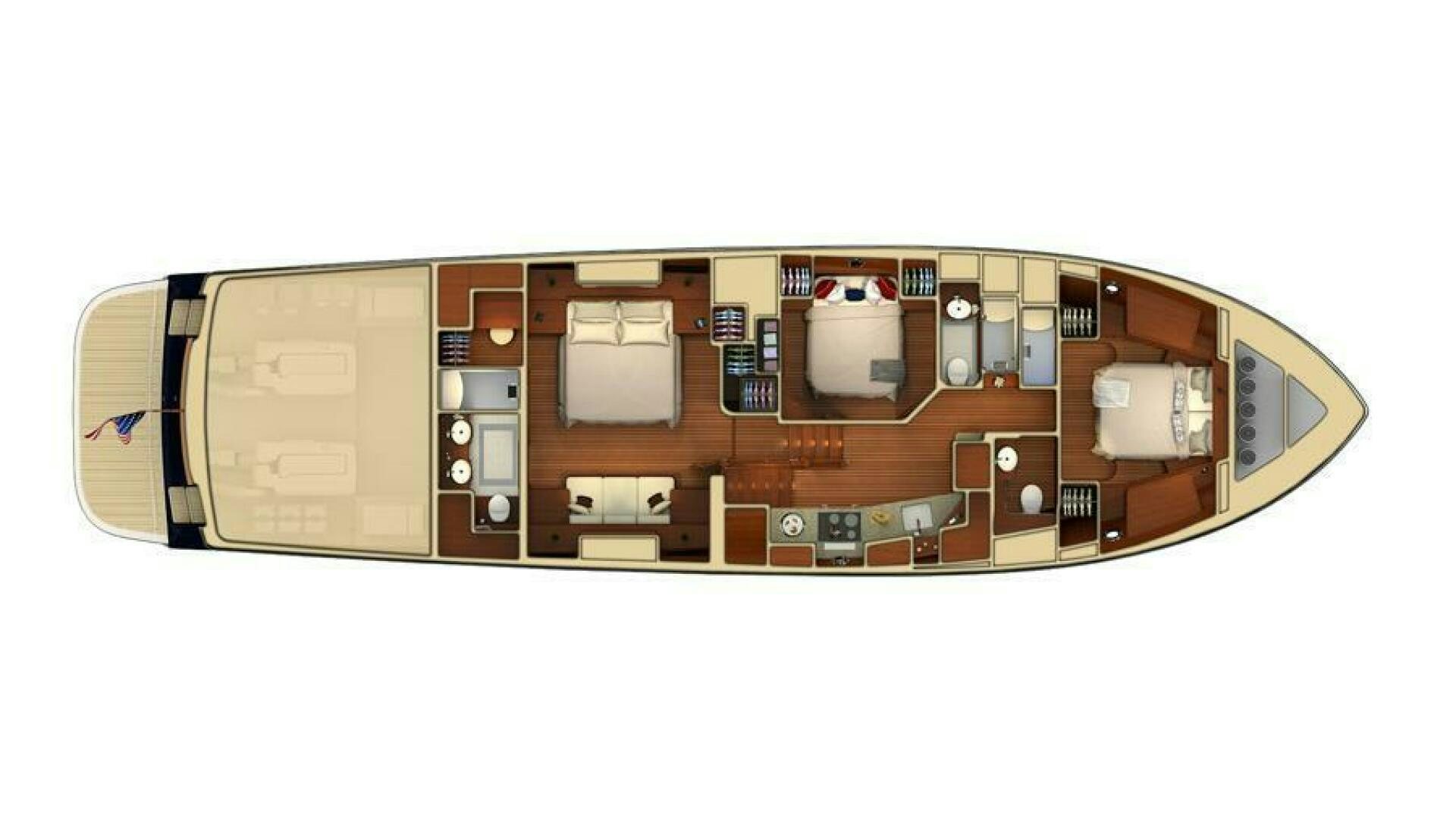 a brown and black computer chip aboard WHIRL AWAY Yacht for Sale