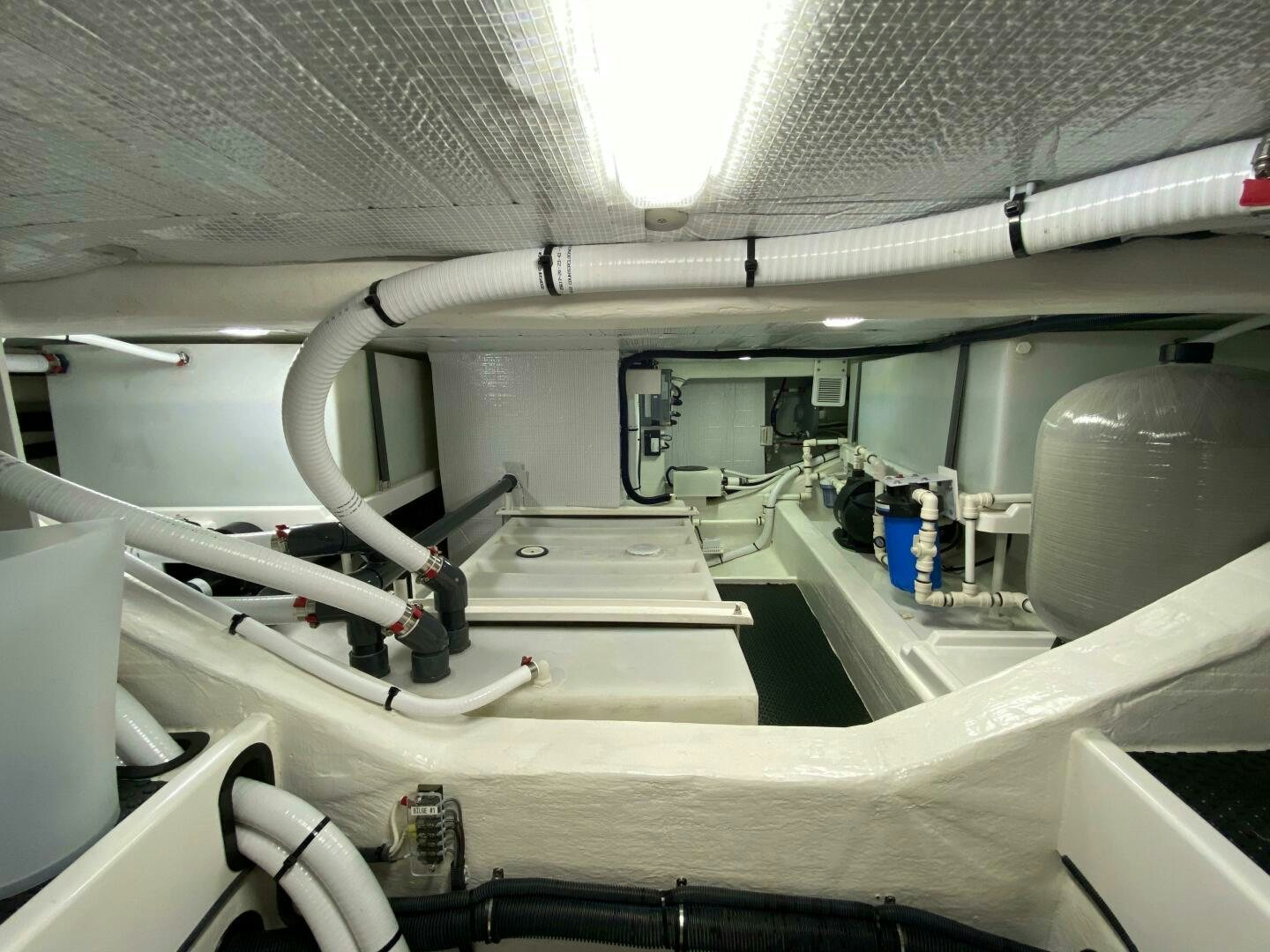 a person working in a factory aboard WHIRL AWAY Yacht for Sale