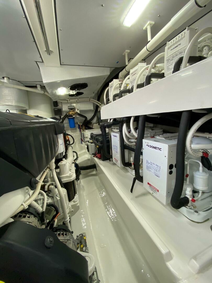 a room with machinery aboard WHIRL AWAY Yacht for Sale