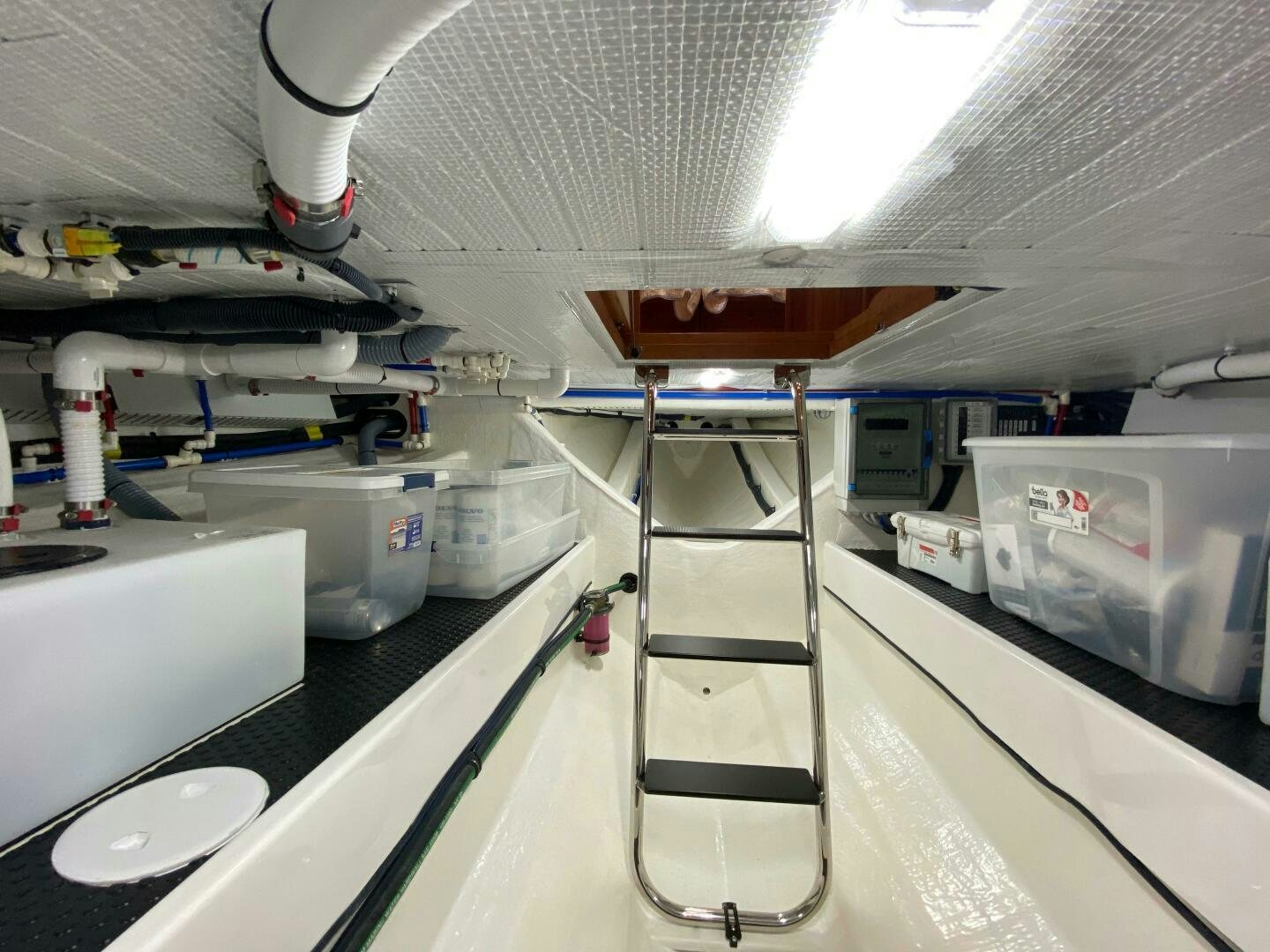 a machine in a factory aboard WHIRL AWAY Yacht for Sale