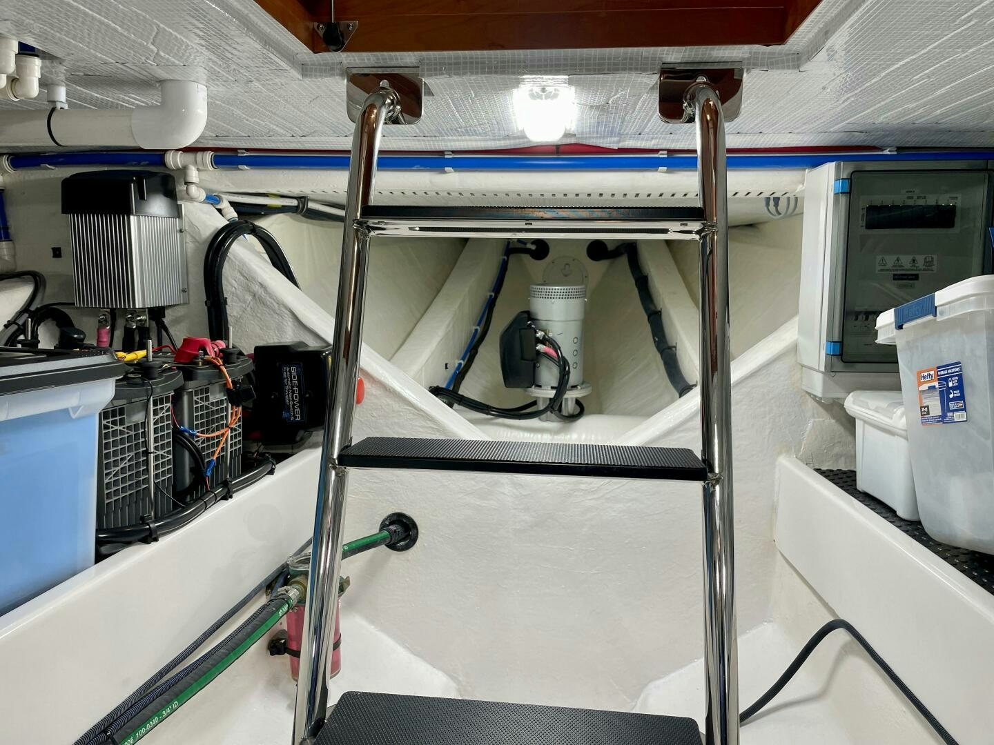 a close-up of a machine aboard WHIRL AWAY Yacht for Sale