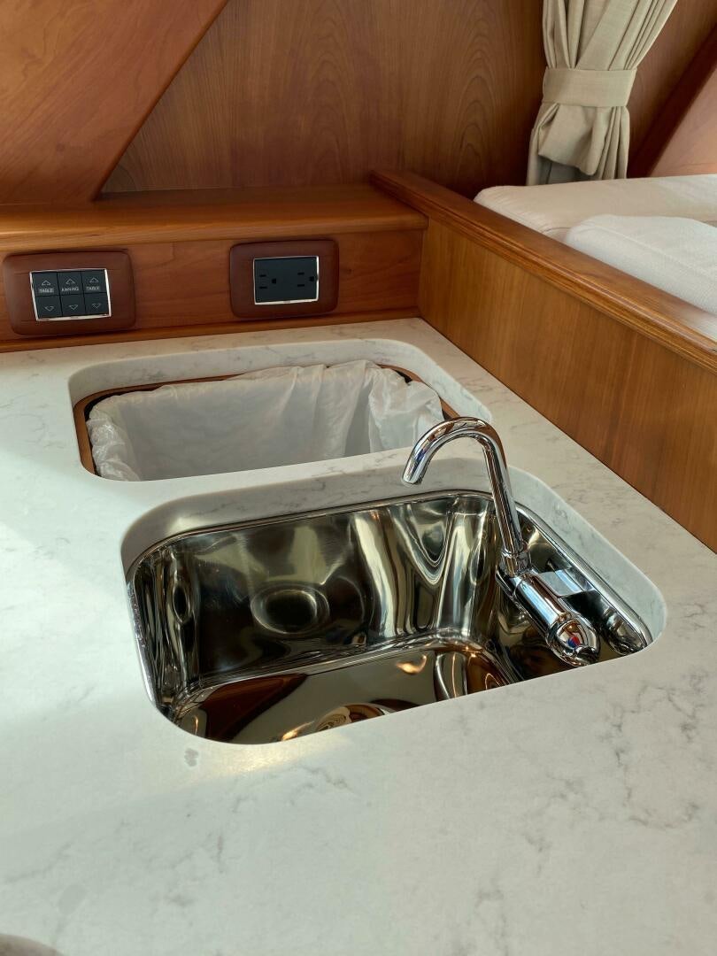 a sink in a room aboard WHIRL AWAY Yacht for Sale