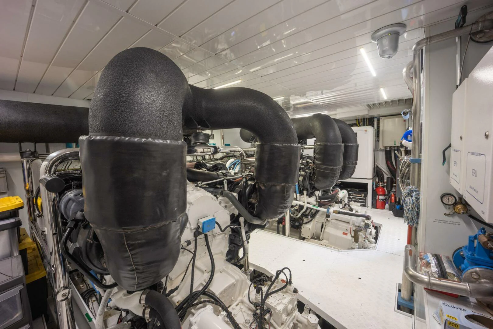 a large metal cylinder aboard PHOENIX Yacht for Sale