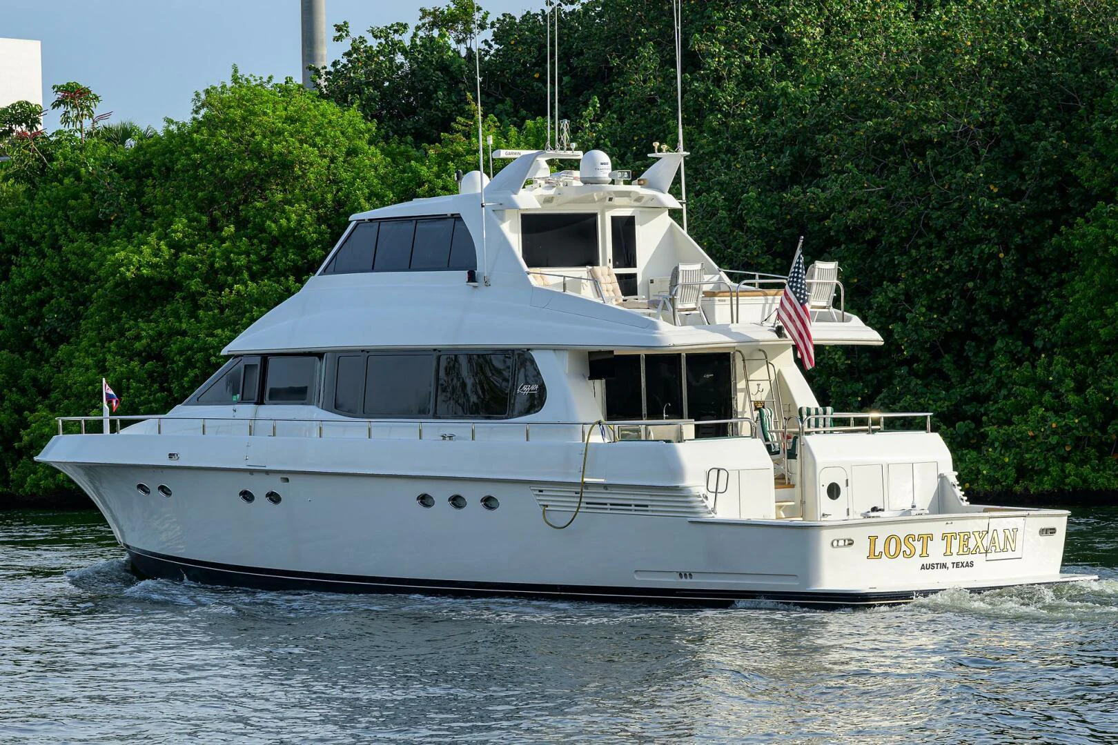 a boat on the water aboard LOST TEXAN Yacht for Sale