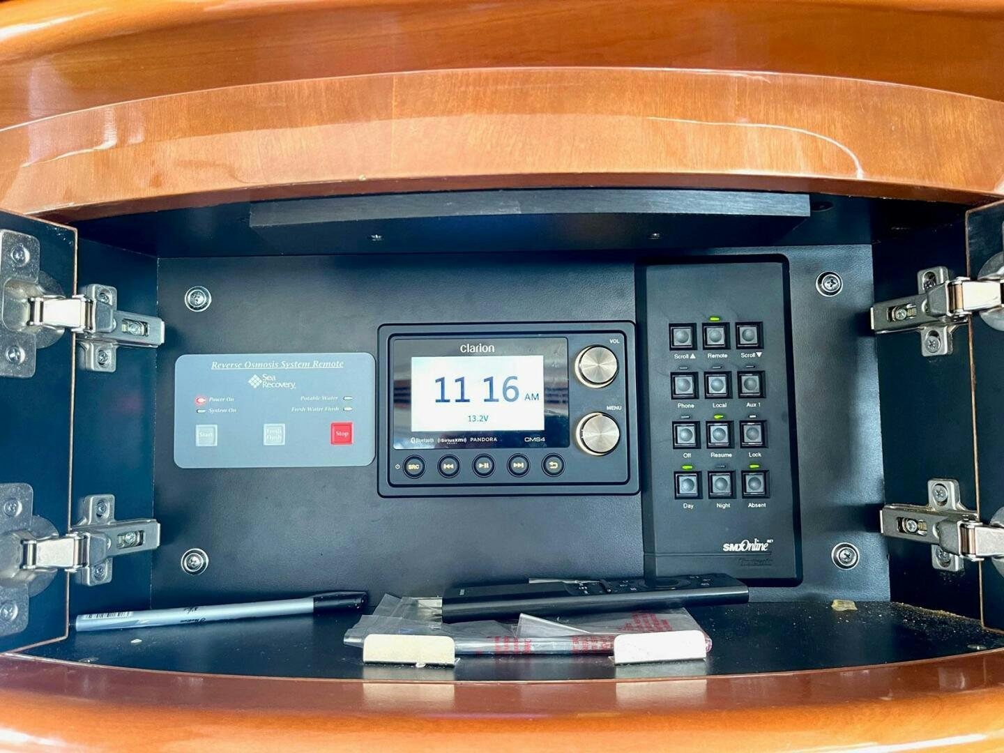 a radio inside a car aboard FAIRYTALE Yacht for Sale