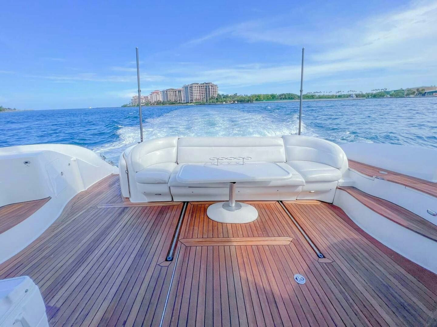 a boat on a deck aboard FAIRYTALE Yacht for Sale