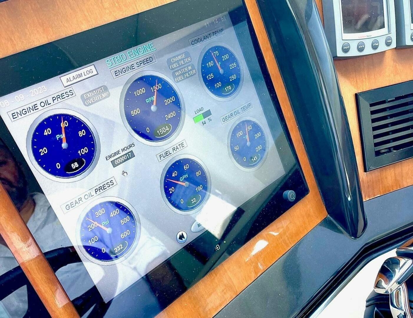 a cell phone with a screen aboard FAIRYTALE Yacht for Sale