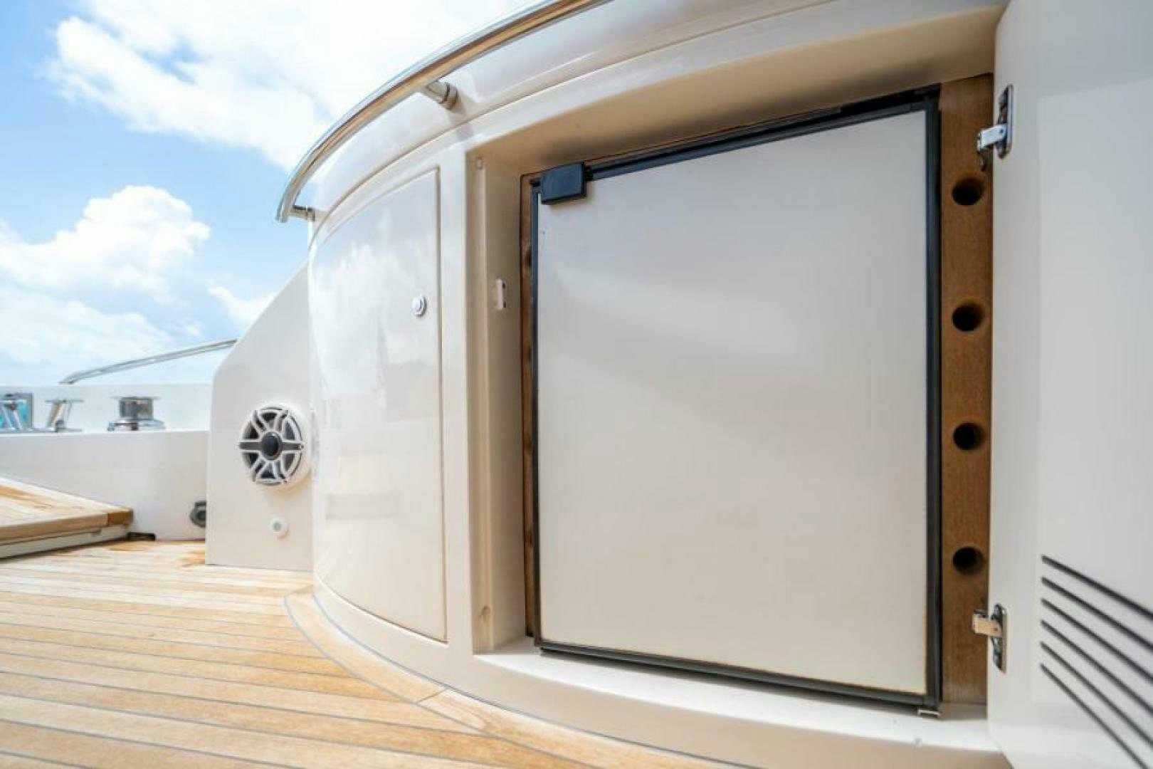 a large white box with a screen aboard EQUINOX Yacht for Sale