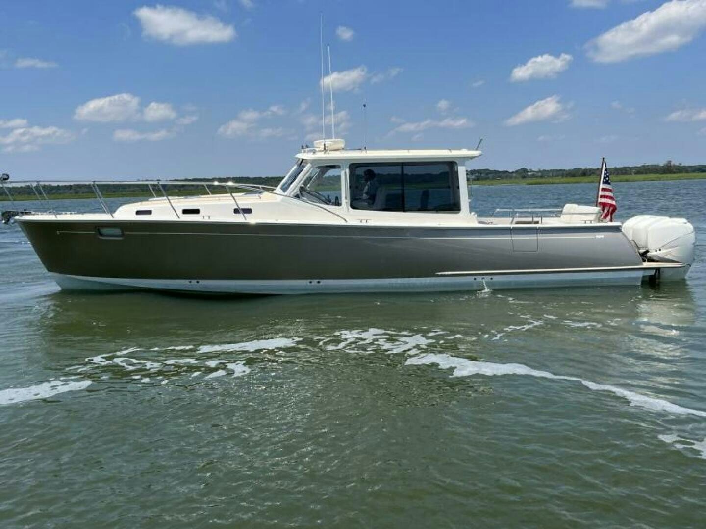 a boat in the water aboard BARCODE Yacht for Sale