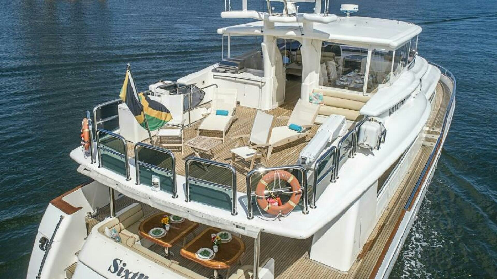 a boat on the water aboard SIXTY SIX Yacht for Sale
