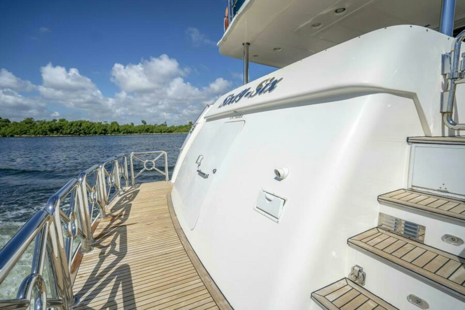 a boat on the water aboard SIXTY SIX Yacht for Sale