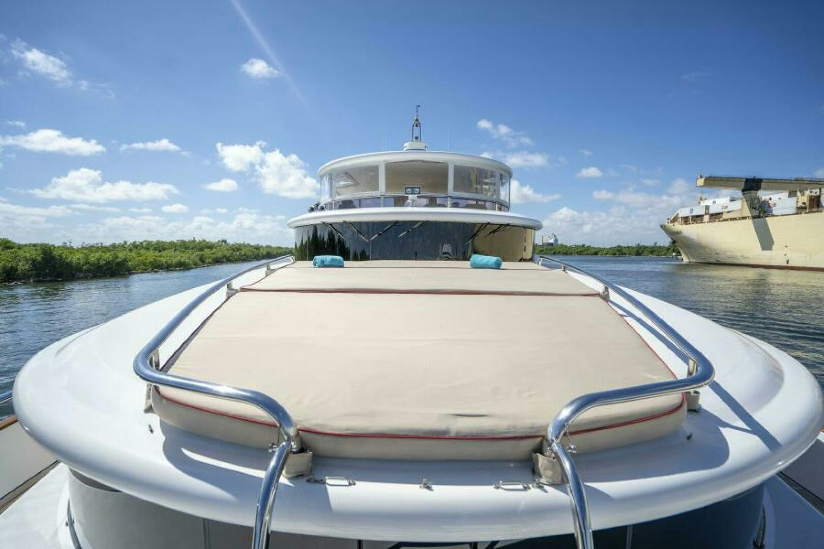 a boat on the water aboard SIXTY SIX Yacht for Sale