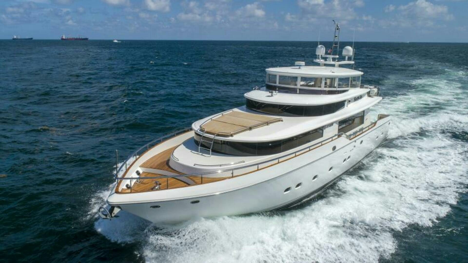a boat on the water aboard SIXTY SIX Yacht for Sale