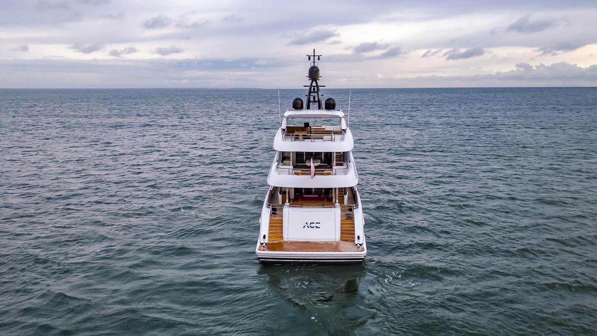a white boat in the water aboard CONRAD C144S HULL 4 Yacht for Sale